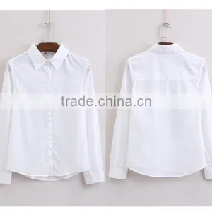 The Summer of New Simple Pure Color Joker Three Quarter Sleeve Fashion Decals Shirt thumbnail-3