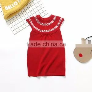 B22240A Baby Wool Knitted Dress Stylish Baby Girls Autumn Knitting Dress thumbnail-2