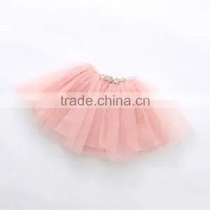 Latest Kid Girl Clothes Tulle Skirt Fashion Star Design Children Puffy Tulle Skirt thumbnail-3