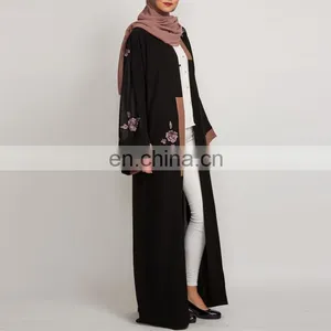 OEM Service Hot And New Style Rosella Jacket Open Dubai Abaya thumbnail-3