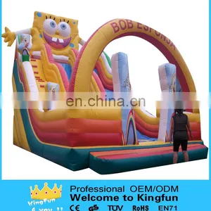 Popular Inflatable Sponge Carton Slide for Kids thumbnail-1