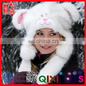 China Popular Sales Plush Animal Hat Promotion Baby Hat Rabbit thumbnail-1