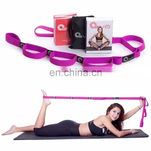 Yoga Workout Elastic Nylon Ballet Stretch Strap Band With 10 Flexible Loops thumbnail-1