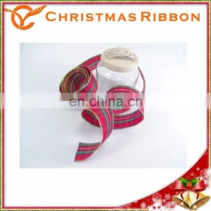 Varying The Width Of Each Stripe Tartan Plaid Christmas Nastro thumbnail-1