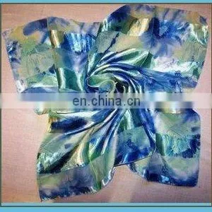 Printed Satin Polyester Hijab Warm Best Seller Autumn thumbnail-1