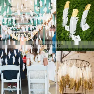 Glitter Dipped Feathers For Bohemian Party Wedding Decoraion Craft thumbnail-1