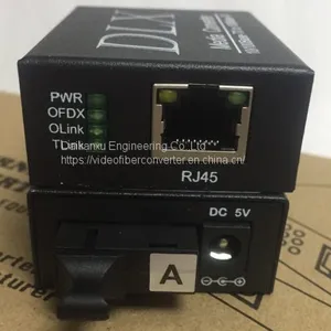 6x4.2x2.2cm Super Mini Series 10/100M Fiber Media Converter Multi-mode SC Single-fiber 2KM IP Camera to Fiber Optic Transmitter and Receiver thumbnail-3