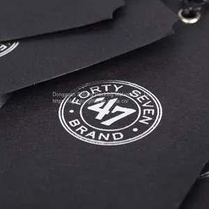 Custom Matte Finish Paper Hang Tags Labels for Clothing thumbnail-5