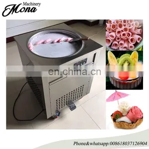 10 Buckets Thailand Ice Cream Fryer, Rolled Fried Ice Cream Machine,fried Ice Cream Maker thumbnail-1