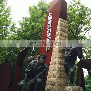 Corten Steel Texture Outdoor Corten Steel Sculpture thumbnail-2