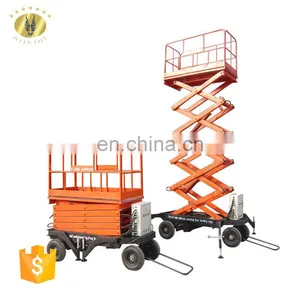 7LSJY Shandong SevenLift Portable Hydraulic 4m Electric Mini Scissor Lift thumbnail-4