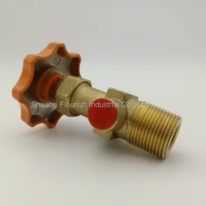 LPG Valve/ Brass Gas Self-closing Cylinder Valve /Angel Valve V5 thumbnail-2