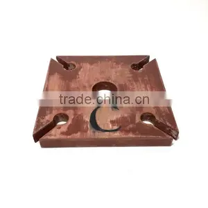 Custom Logo and Color Solid Wooden Wine and Glasses Organizer Holder thumbnail-2