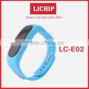 OLED Screen /call Remind/sleep Monitor/Calorie/pedometer/IP56 Waterproof/Time/Tempreture E02 Smart Bracelet thumbnail-2