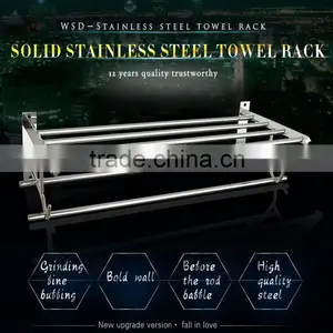 WESDA Houseware Good Quality Stainless Steel and Glass Bathroom Shelf Quality Choice thumbnail-2