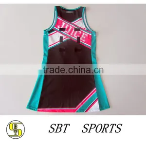 Netball Dress Sublimation Digital Print Uniform Latest Netball Dress thumbnail-2