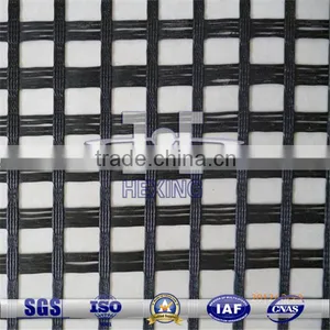 Bitumen Coated Biaxial/Triaxial Fiberglass Geogrid thumbnail-1