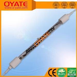 600mm 1200w Carbon Fiber Infrared Heat Lamp for Industrial Heating Clear Infrared Single Tube Lamps thumbnail-1