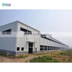 Waterproof Coating for Galvanized Steel Structural Buildings Construction Metal Low Cost Prefab Warehouse thumbnail-1