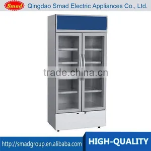 420L Upright Glass Door Supermarket Display Showcase Refrigerators thumbnail-1