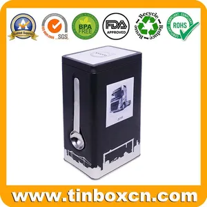 Customized Airtight Coffee Tin Box With Plug Lid and Flush Appearance thumbnail-2