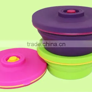 New Arrival Clear Silicone Take Away Food Container thumbnail-1