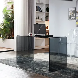Popular High Quality Office Executive Desk L-Shaped Office Computer Computer Glass Desk thumbnail-4