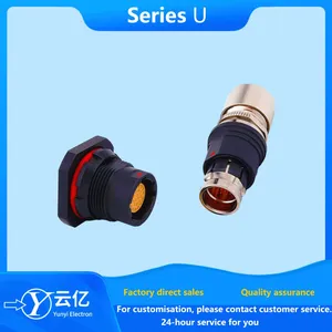 Push-pull Self-locking Connector U Series Metal Waterproof Aviation Plug Socket thumbnail-2