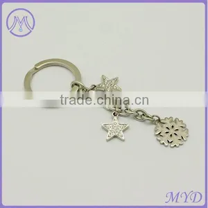 Fashion Star Dangle Stainless Steel Key Chain Jewelry thumbnail-1
