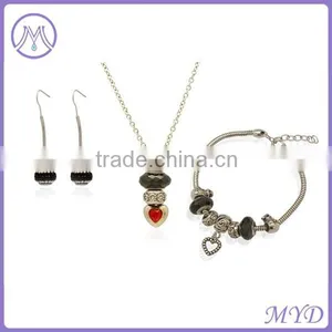 Elegant Personalized Ladybug Bracelet Enamel Jewelry Set thumbnail-2