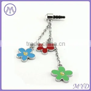 Enamel Metal Dangle Charm Phone Anti Dust Plug for Earphone thumbnail-1