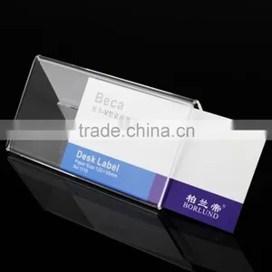 Acrylic Sign Holder Desk Label Name Plates Holder Paper Card Table Holder Price Sign Nameplate Acrylic thumbnail-2