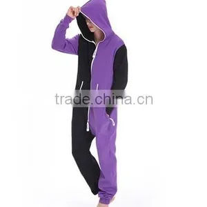 2015 OEM Summer Jumpsuits Color Matching Fleeces Ladies Conjoined Pajamas thumbnail-5