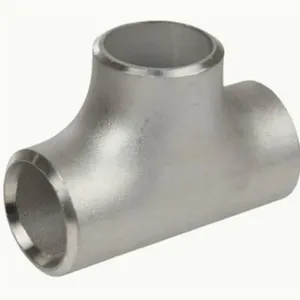 Stainless Steel Sanitary Welded Reducing Long 12inch Sch40 Straight Pipe Fittings Equal Cutback Tee thumbnail-5