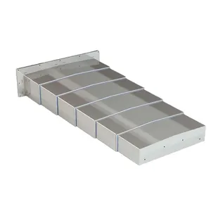 CNC Machine Cold Plate Steel Accordion Dust Cover Bellows Type Protective Telescopic Cover Protective Armor thumbnail-3