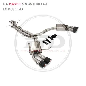 HMD SS304 Exhaust Catback for Porsche Cayman 981/Boxster 987.2/Macan Turbo/Cayenne 9YA/Cayenne GTS Turbo 9Y0 Electronic Valve Whatsapp+86 18946955156 thumbnail-3