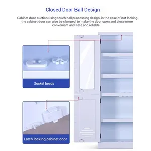 Hengna PP Corrosive Substance Storage Cabinet - Double Lock Security for Laboratory Chemicals thumbnail-3