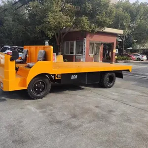 10-ton Battery-powered Flatbed Truck Without a Cab for Use in Large Machinery Factories thumbnail-3