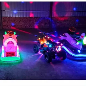 Children's Electric Amusement Cars for Playgrounds, Battery-powered Bumper Cars for Children in Squares, Parent-child Double-seater Timed Glowing Toy Cars thumbnail-4