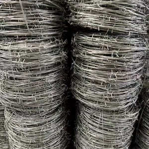 PVC Coated Barbed Wire Mesh With 15mm-30mm Barbed Length for Fencing thumbnail-5