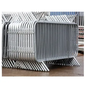 Heavy-duty Galvanized Steel Interlocking Crowd Control Barrier With Bridge-shaped Footings thumbnail-5