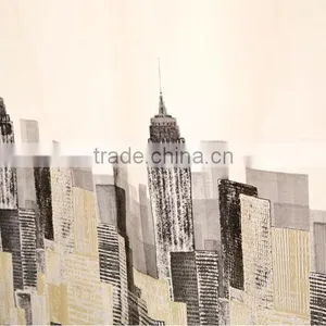 Shower Curtain Candy Stripe Printed, Hot Sale Classic Bathroom Waterproof Curtain thumbnail-4