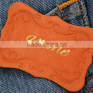 Cheap Price Custom First Choice Leather Label Patches in Foshan thumbnail-3