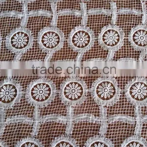2016 Milk Silk Lace Fabric Design With Flower Polyester Lace Fabric for Garment Accessory thumbnail-5