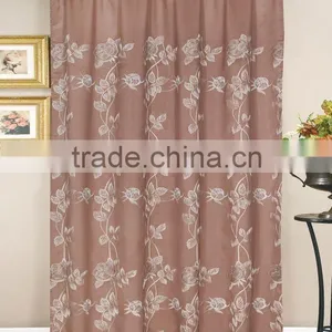 FAUX SILK EMB CURTAIN thumbnail-1