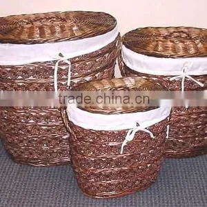 Goldlion Willow & Seagrass Baskets With Handles &liner thumbnail-2