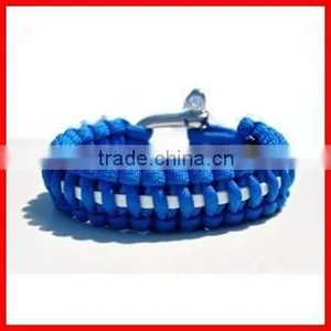 Fashion Stainless Steel Gold Clasp 550 Paracord Bracelet thumbnail-3