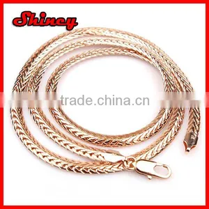 Rose Gold Plating Brass/copper High Quality Franco Chain thumbnail-1