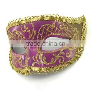 Custume Carnival Accessories HT-HF032 Plastic Half Face Party Eye Mask and Charistma Party Eye Mask thumbnail-2