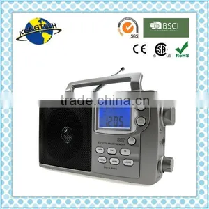 2015 Hot Sale Grey Compact AM FM Digital Tuning PLL Radio thumbnail-1